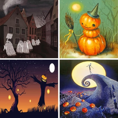 halloween painting by numbers