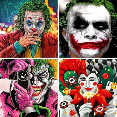 joker painting by numbers