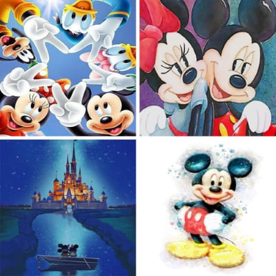 mickey mouse painting by numbers
