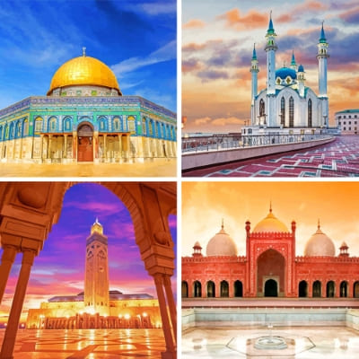 Mosques painting by numbers