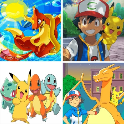 pokemons painting by numbers
