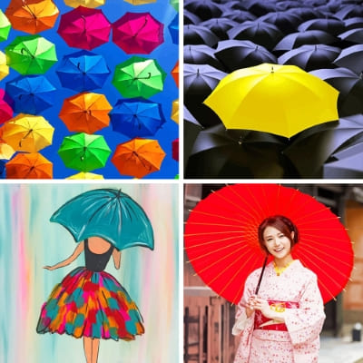 umbrella painting by numbers