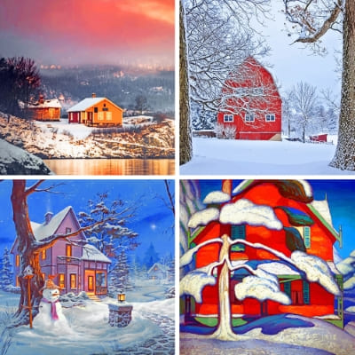 winters painting by numbers