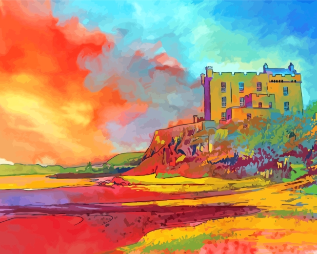 Dunvegan Castle Art paint by numbers