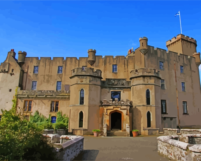 Dunvegan Castle paint by numbers