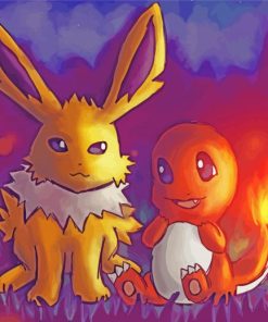 Pokemon Jolteon paint by numbers