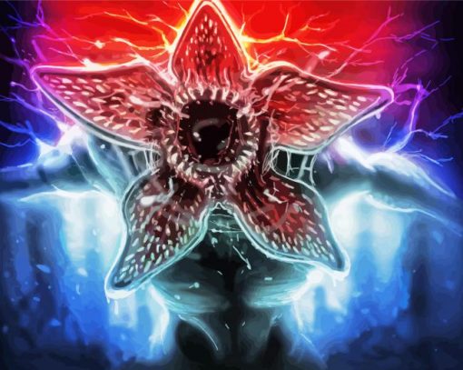 Stranger Things Demogorgon paint by numbers