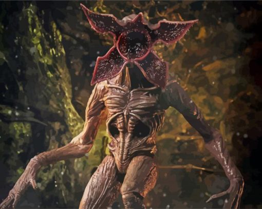 Stranger Things Demogorgon Illustration paint by numbers