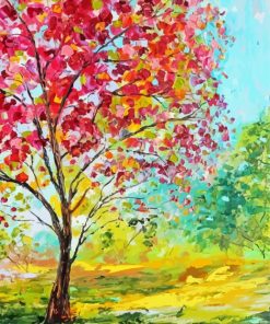 Summer Tree paint by numbers