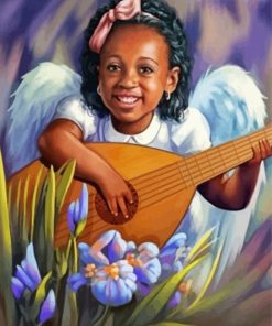 Musician Black Angel paint by numbers