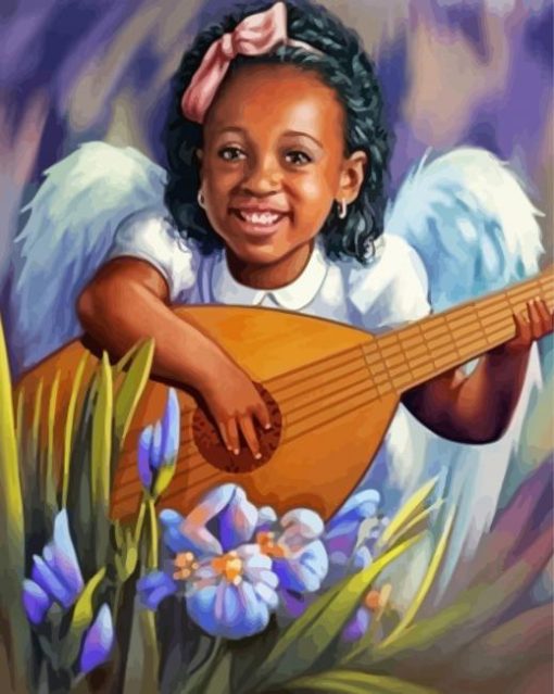 Musician Black Angel paint by numbers