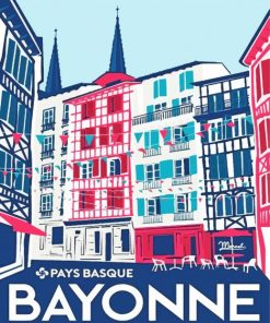 Bayonne Illustration paint by numbers