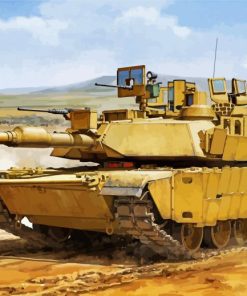 M1a1 Abrams Tank Paint By Numbers