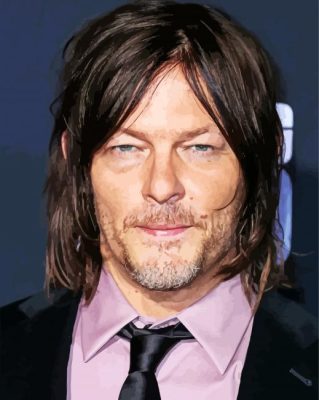 Norman Reedus Paint By Numbers