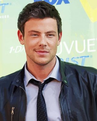 Handsome Cory Monteith Paint By Numbers