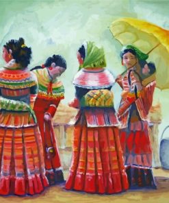 Abstarct Peru Women Paint By Numbers