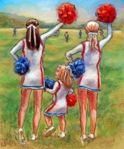 Girls Cheerleading Paint By Numbers