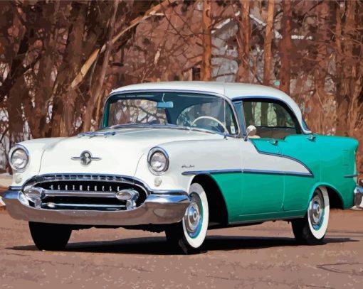 1955 Oldsmobile Paint By Numbers